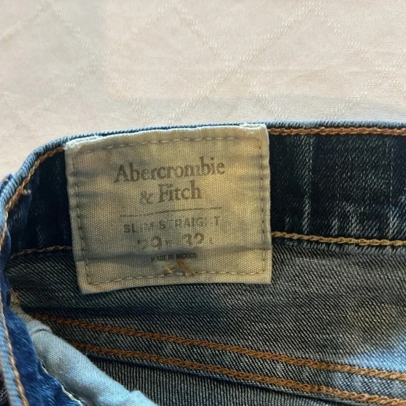 Abercrombie & Fitch men’s Slim Straight jeans size 29x32 29 x 32 EUC - Picture 3 of 6